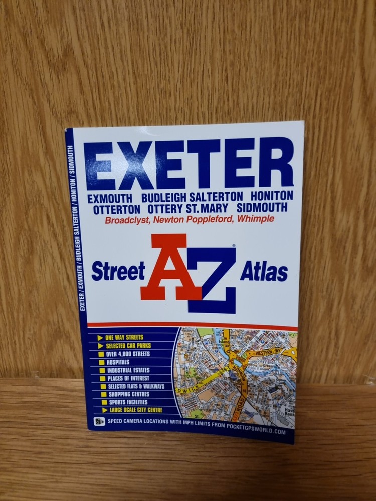 Exeter Street Atlas (paperback)-Geographers A-Z Map Company-1843485044 (A5)