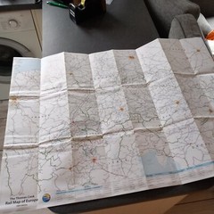 Rail Map of Europe, 18th Edition 2011 by Thomas Cook Publishi Sheet map, folded