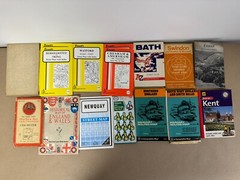 Bundle of 16 Miscellaneous Vintage Maps UK Ordnance Surveys Walks Cycle Rides