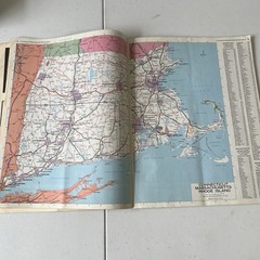 1968 Vintage Rand McNally Road Atlas Travel Guide US Canada Mexico