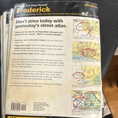 ADC The Map People Street Atlas Lot MD/DC: Baltimore, Frederick, Montgomery +