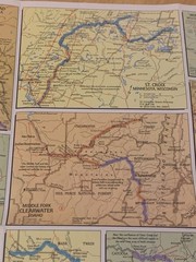 1977 National Geographic Wild & Scenic Rivers Map Poster USA River Systems