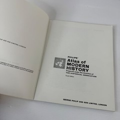 Phillips Atlas Of Modern History 1970 Vintage Softcover Book