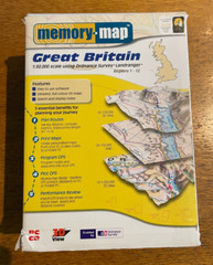 Memory Map Great Britain Ordnance Survey maps Whole UK 4 CD box set