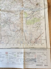 1952 Ordnance Survey One Inch Seventh Series Map 140 Llandovery (incl Llandilo )