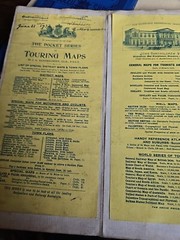 9 Vintage Antique Cloth Mounted Maps