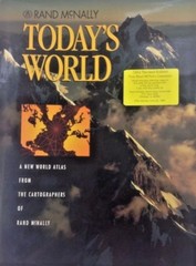 Today’s World Atlas from the Cartographers Rand McNally Maps Large Book