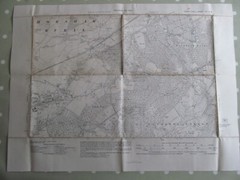 VINTAGE OS MAP ROFFEY AREA SUSSEX 1932 EDITION – SIX INCHES TO ONE MILE