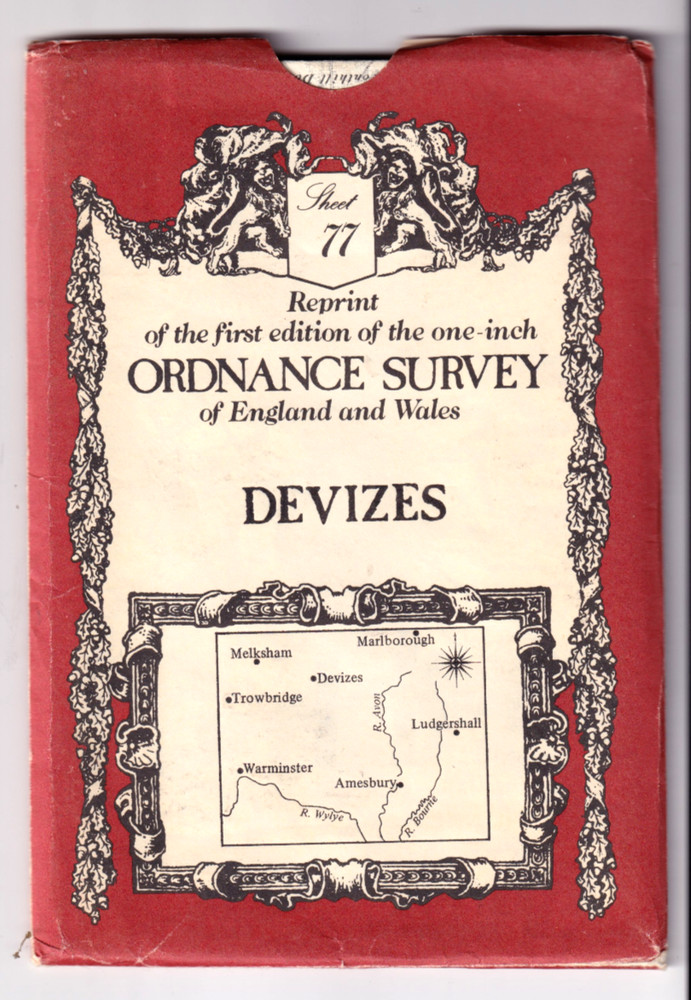 DEVIZES – Ordnance Survey reprint of first edition one inch map