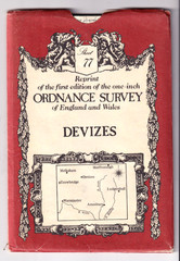 DEVIZES – Ordnance Survey reprint of first edition one inch map