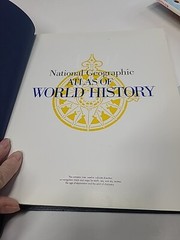 National Geographic Atlas Of World History, Hardcover Book 1997 Leather