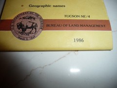 4 VINTAGE BUREAU OF LAND MANAGEMENT ARIZONA TOPOGRAPHIC MAPS – FREE SHIPPING