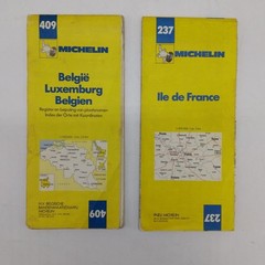 Bundle X10 Michelin Yellow & Orange Motoring/Road Maps, UK /Europe, in Wallet