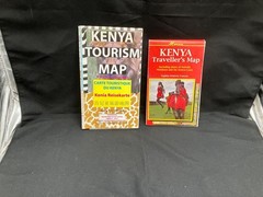 Kenya Traveller’s Map and Kenya Tourism Map: Pre-owned