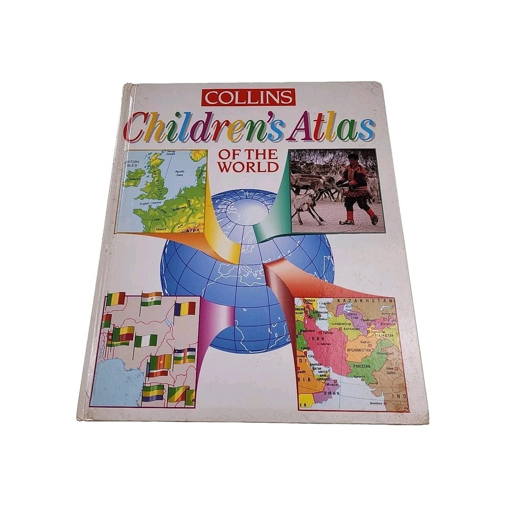 Collins Childrens Atlas of the World 1995 Hardback Book