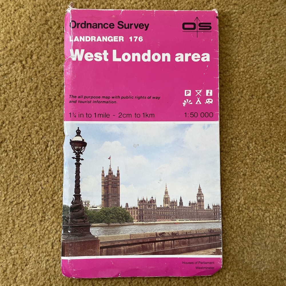 West London Area by Ordnance Survey (Sheet map, 1986)