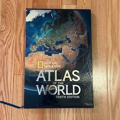 National Geographic Atlas of the World Tenth Edition Hardcover-Slipcase and MAP