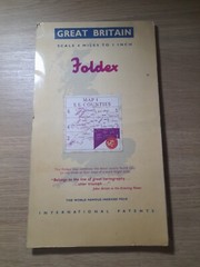 Vintage Foldex Great Britain Map 1 S.E. Counties