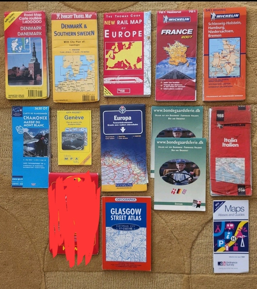EUROPEAN MAP COLLECTION Europe Road Maps plus others