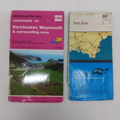 Bundle X17 Road, Walking & Street Maps of West Country O/S, Bartholomew etc