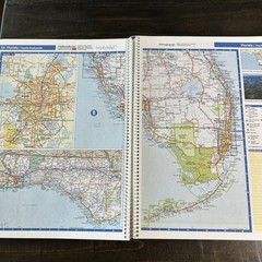 2003 Rand McNally Large Scale Road Atlas Spiral Bound – North America Maps