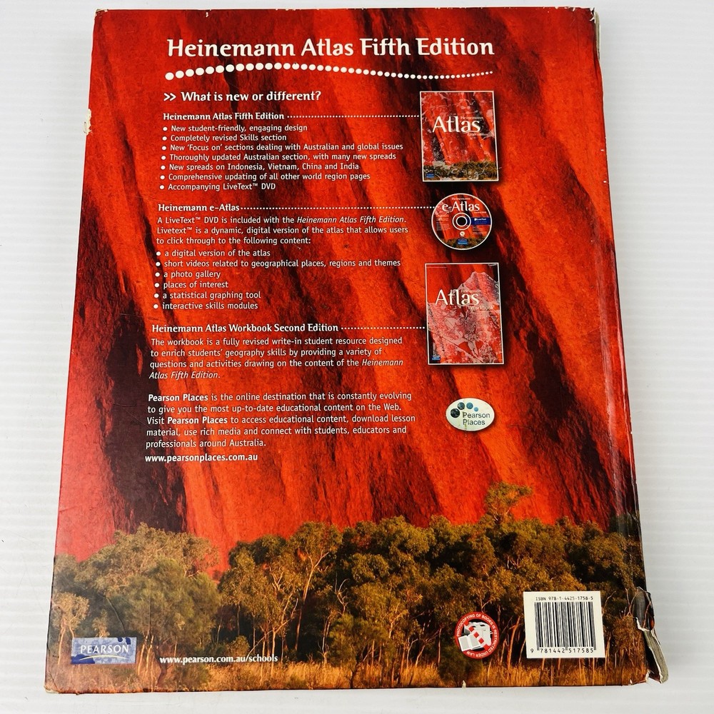 Heinemann Atlas 5th Edition Geography Textbook Pearson