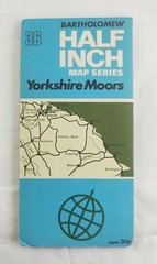 Map Bartholomew X4 Half Inch Map Series Teesdale / Kent / West Riding /York moor