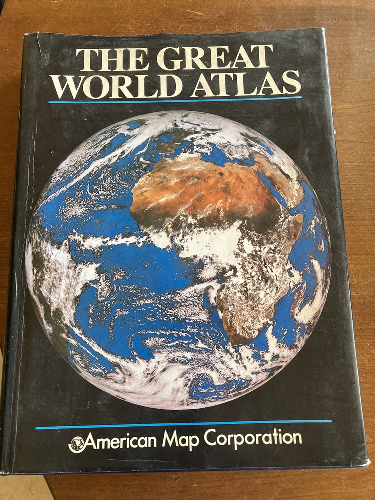 The great world Atlas Large Book American map corporation