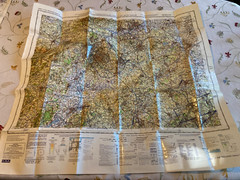 Topographical Air Chart Sheet 13 The MIDLANDS Edition 14 Aircraft Flight Map VGC