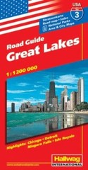 USA 3 Great Lakes hallwag (+r) by Hallwag Kummerly & Frey AG Sheet map, folded
