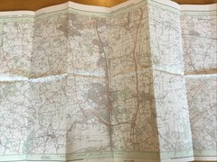 1990 Ordnance Survey Pathfinder Map 1227 TQ 24/34 Horley – Gatwick Airport