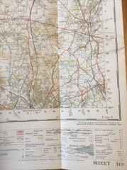 1956 Ordnance Survey One Inch Seventh Series Map 119 Stafford (incl Newport )