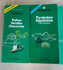 Job Lot of 12 Vintage Michelin European Travel Guides (French Language Versions)