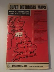 Geographia Road Motorists Map of South West Scotland 1960’s
