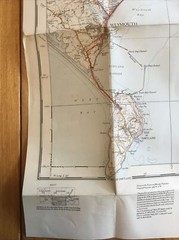1937 Ordnance Survey One Inch Fifth Edition Cloth Map 140 Bournemouth & Weymouth
