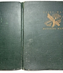 Quiet-Way Motoring Maps Price’s Motorine Oil complete approx 50miles:1inch 1930s