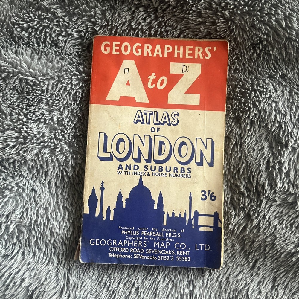 Vintage Geographers’ A to Z Atlas of London and Suburbs