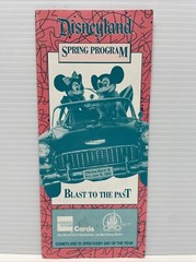 Vintage Disneyland Spring Program (1989) Tourist Travel Brochure