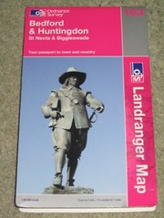 OS Ordnance Survey Landranger Map Sheet 153 Bedford & Huntingdon – 2014