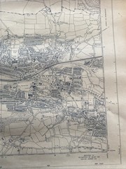 Vintage 1968 OS Large Scale National Grid Map Of Plymouth & Plympton
