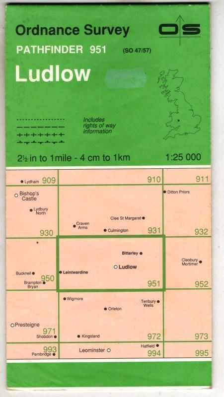 Pathfinder Sheet 951 Ludlow : Ordnance Survey