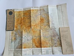 OS Map the Border Lanark to Newcastle Cloth backed 1946 in Good Condition