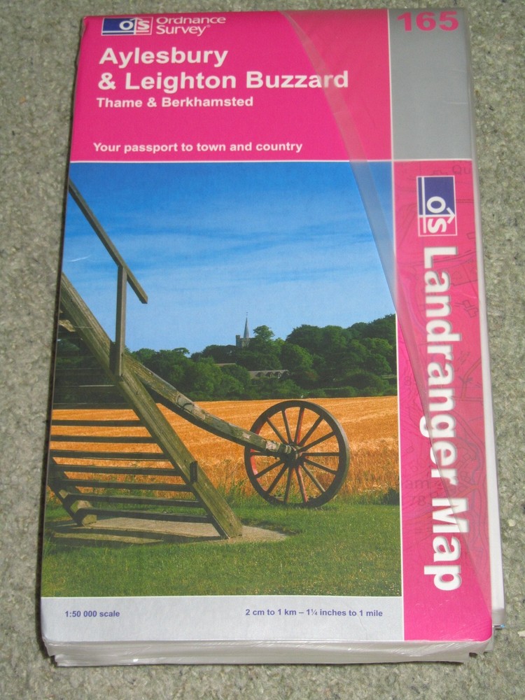 Ordnance Survey Landranger Map Sheet 165 Aylesbury & L. Buzzard – 2006 Laminated