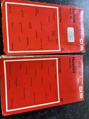 6 x Ordnance Survey One-Inch Maps Dunbar Teesdale Durham Scarborough Whitby