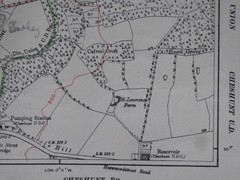 Vintage 1946 LITTLE BERKHAMPSTEAD EPPING GREEN V LARGE SCALE MAP SHEET 16¾”x22½”