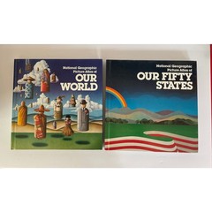 RARE National Geographic Picture Atlas Our Fifty States/Our World Box Set 1978