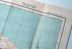 Ordinance Survey Road Map 116 Chatham & Maidstone 1″ to Mile 1931 Cartography