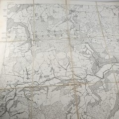 Admiralty Charts Ordnance Survey Map Denbighshire 1875 Survey 1886 Print Cloth