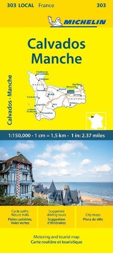 Michelin Calvados Manche – Michelin Local Map 303 (Map)