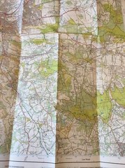 2007 Ordnance Survey Explorer Map 145 Guildford And Farnham (incl Godalming )